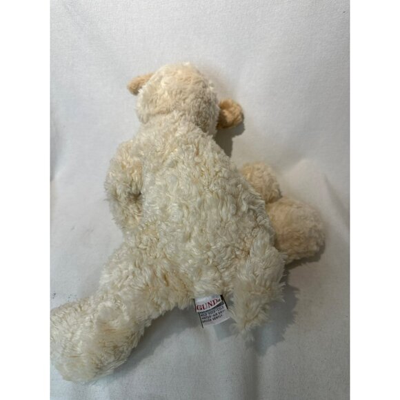 Gund Lamb Plush Large Ewenice Curly Wool Woolly Sheep Cream Tan Black Eyes HTF - Picture 4 of 6